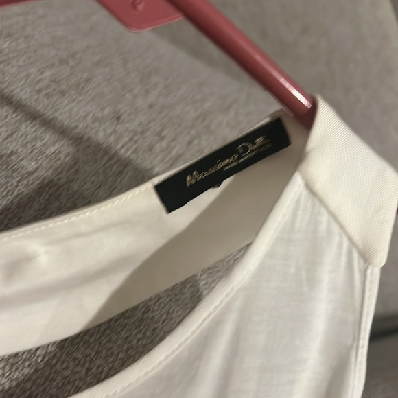 White Massimo Dutti open back shirt M - Picture 3 of 4